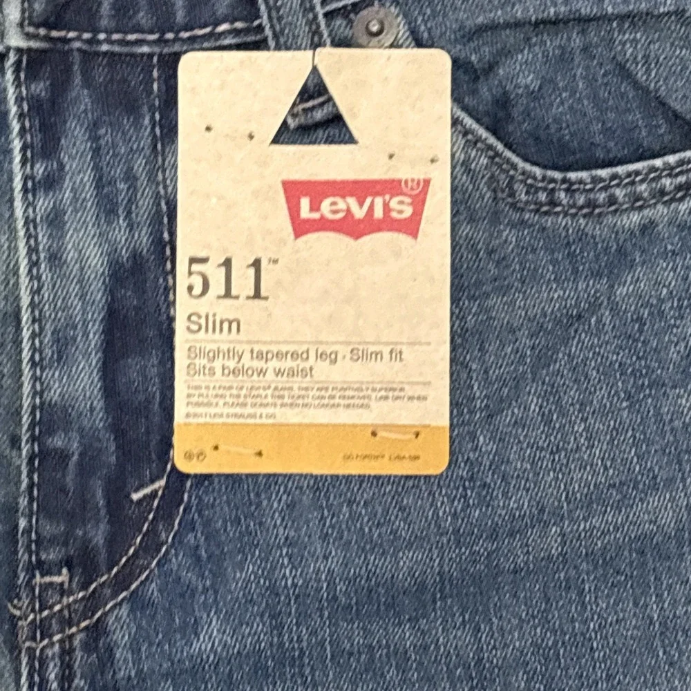 NWT Boys Levis 511 Slim  Fit Summer‎ Sky 14 Regular 27x27